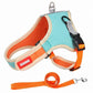 Luxury Suede Dog Harness Set: Stylish Leash And Adjustable Chest Strap For Pet Comfort - Pets Perfect