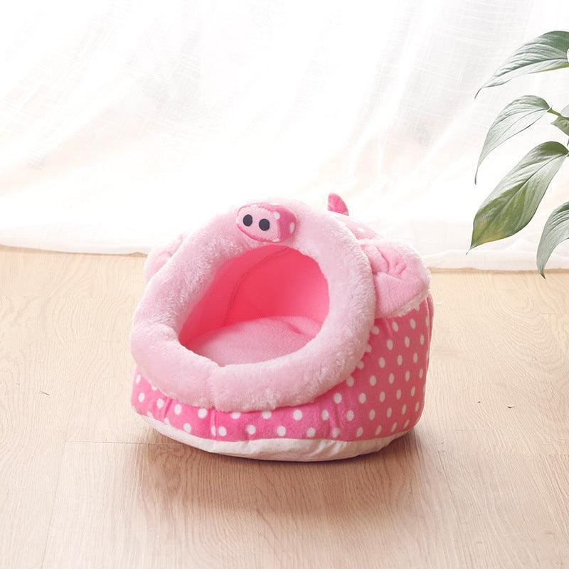 Flannel Pet Nest for Small Animals - Insulated Warm Bed - Pets Perfect