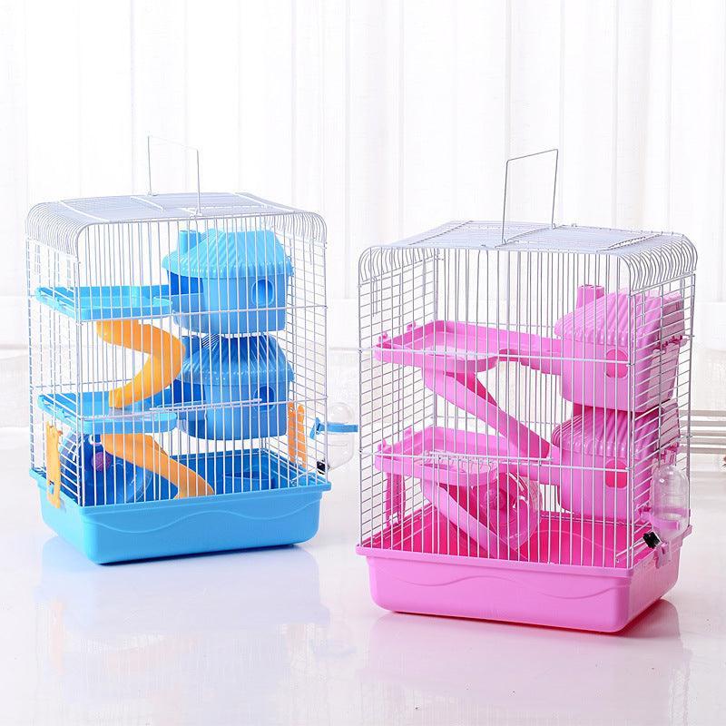 Three - Storey Hamster Haven - Multi - Level Luxury Cage for Hamsters & Small Pets - Pets Perfect