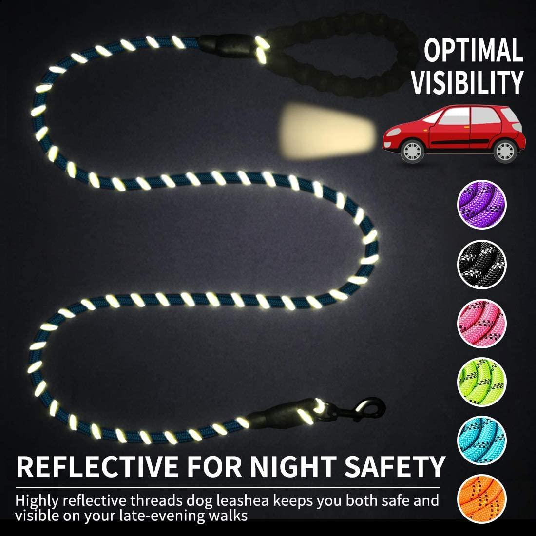 Luminous Reflective Strong Dog Leash - Pets Perfect