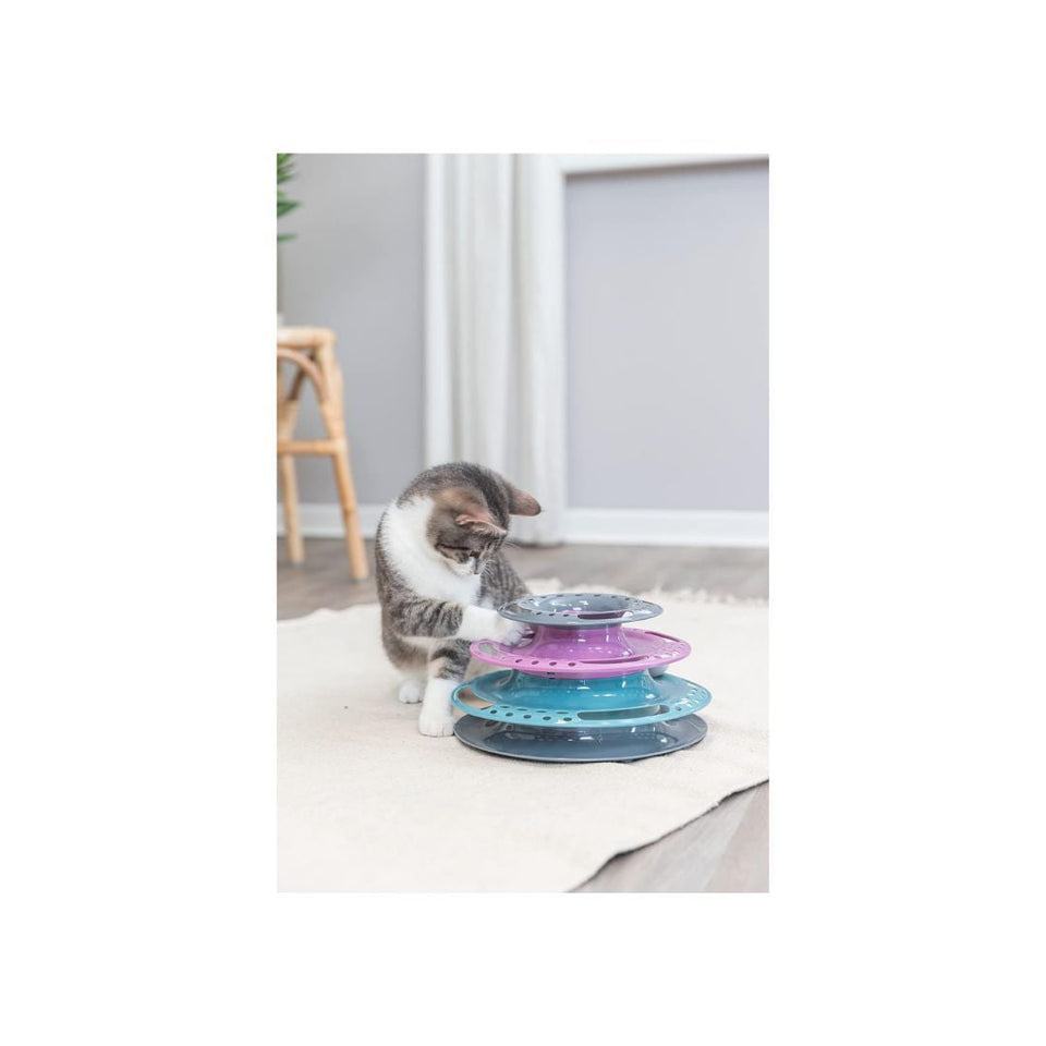 Trixie Cat Activity Catch The Balls Circle Track Pink Default Title