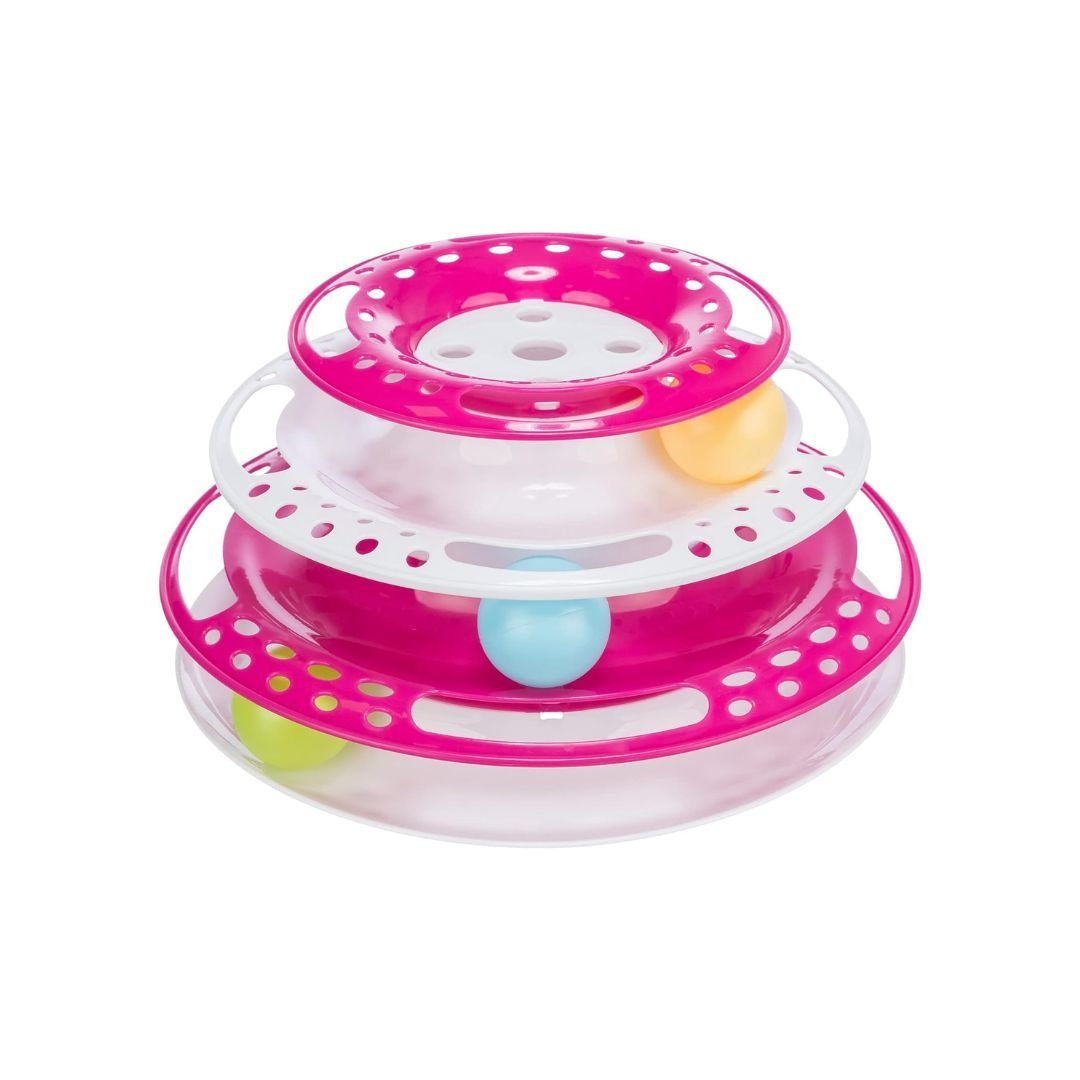Trixie Cat Activity Catch The Balls Circle Track Pink - Pets Perfect