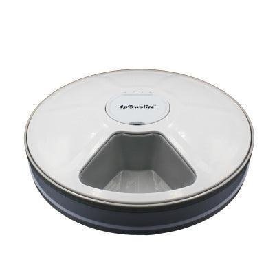 Dog Hugs Cat Pet Mealtime Scheduler - 6 - Meal Automatic Feeder for Cats and Dogs - Pets Perfect