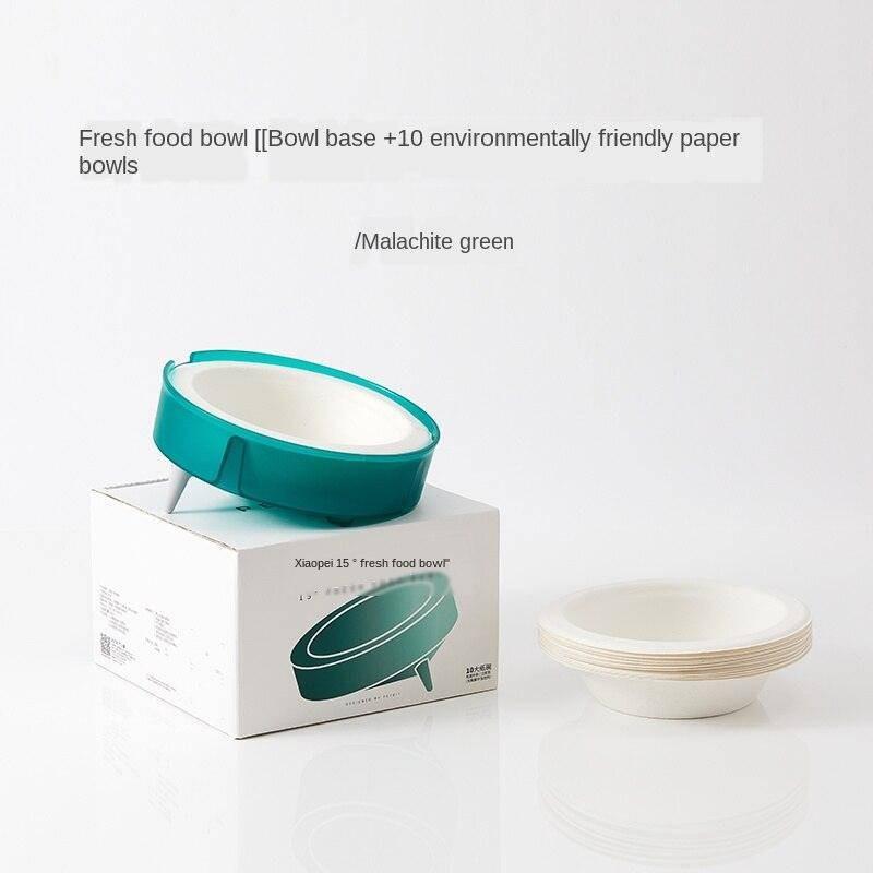 Replaceable Eco - Friendly Cat And Dog Food Bowl Set - The Freshfeed - Pets Perfect
