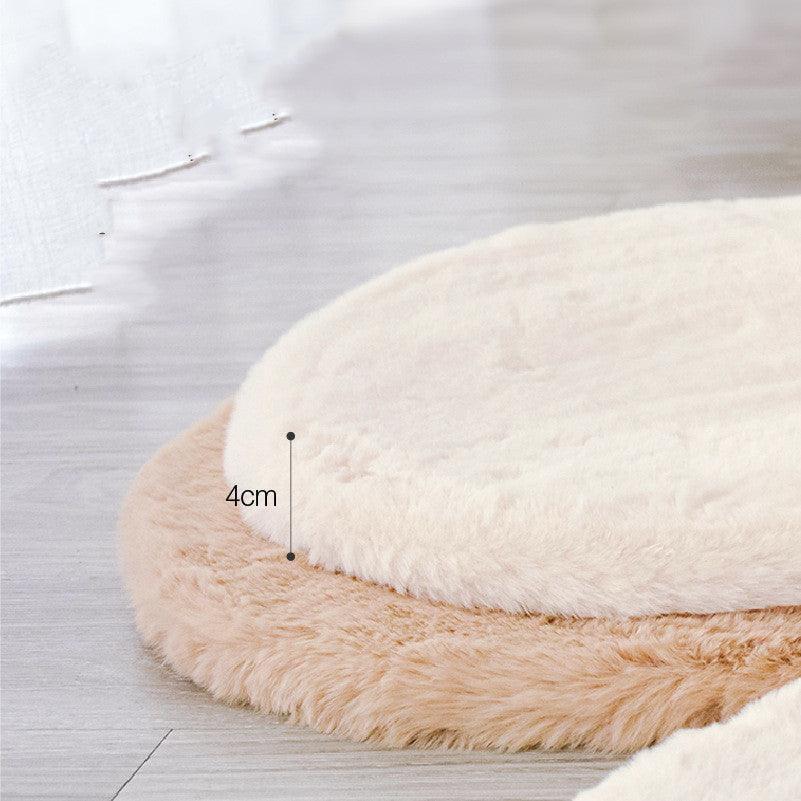 Premium Rabbit Velvet Round Cat Mat - Soft Comfort Resting Pad For Cats - Pets Perfect