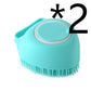Silicone Pet Grooming Bath Brush - Massage Brush for Dogs & Cats - Pets Perfect
