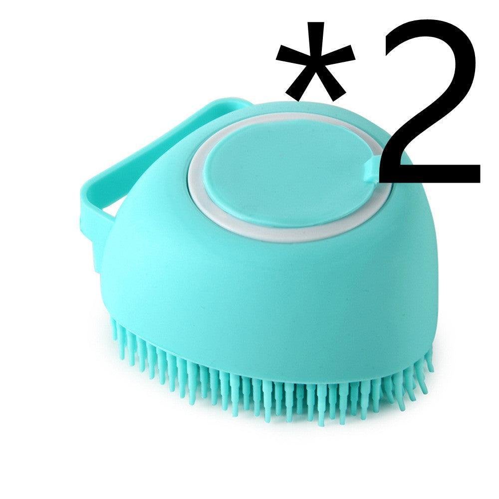 Silicone Pet Grooming Bath Brush - Massage Brush for Dogs & Cats - Pets Perfect