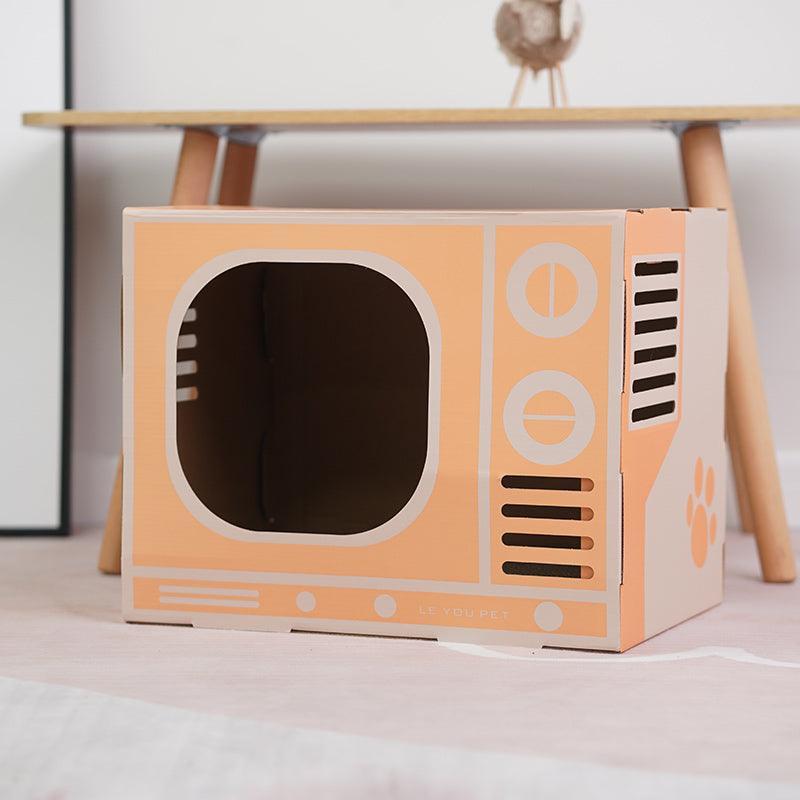 The Ultimate Cat Entertainment Center: Radio Cat Scratcher With Integrated Cat Litter - Pets Perfect