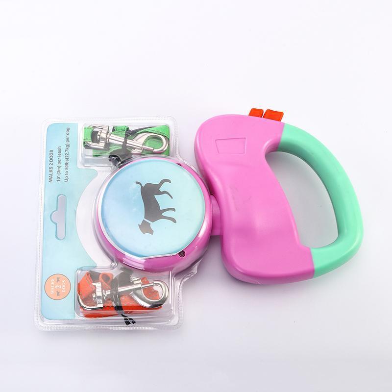 Ultimate Freedom Retractable Dual Pet Dog Walking Leash - Pets Perfect