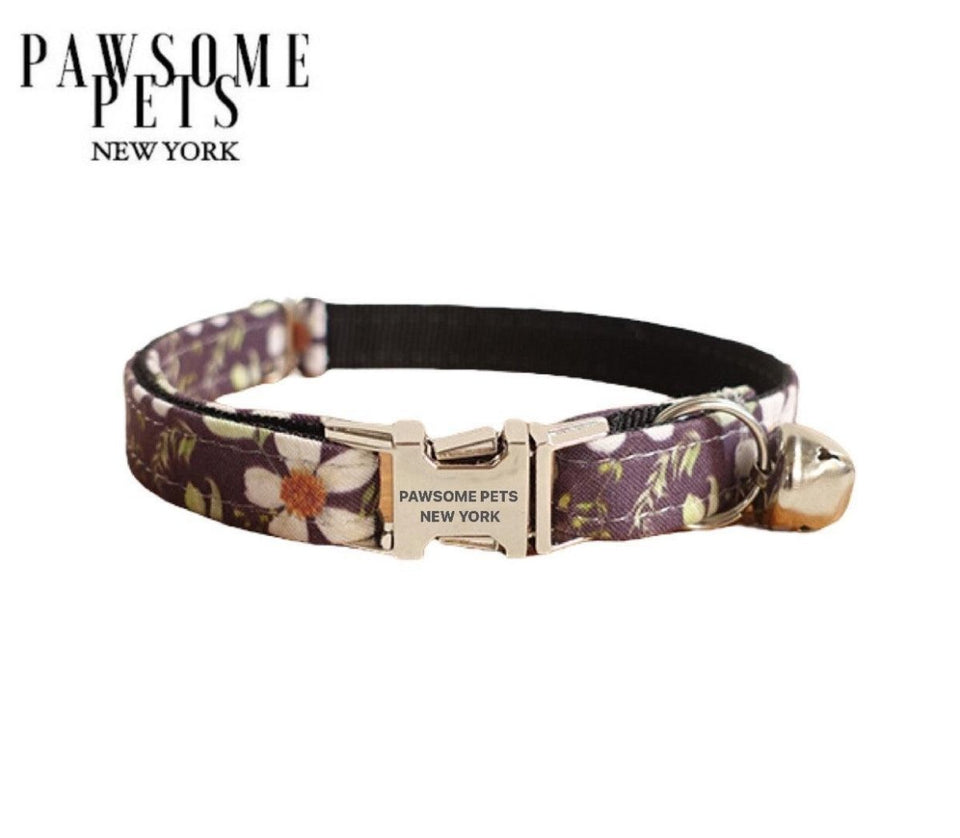 Sunflower Adj. Nylon Dog & Cat Dog Collar, SMALL