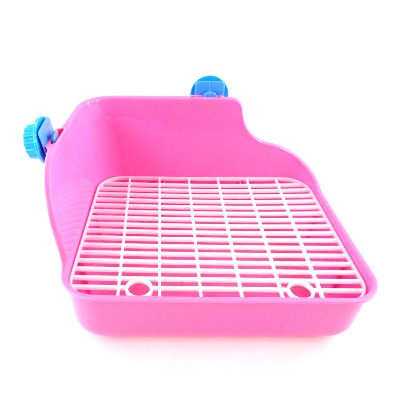 Square Lace Pet Toilet For Rabbits, Chinchillas, And Guinea Pigs - Pets Perfect