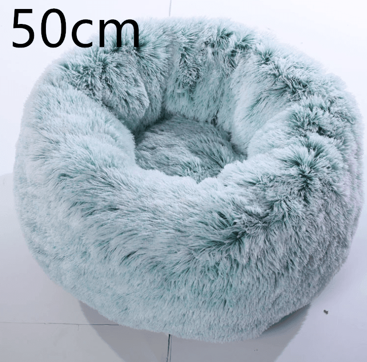 Cozy Haven: Luxurious Round Pet Bed For Winter Comfort - Pets Perfect