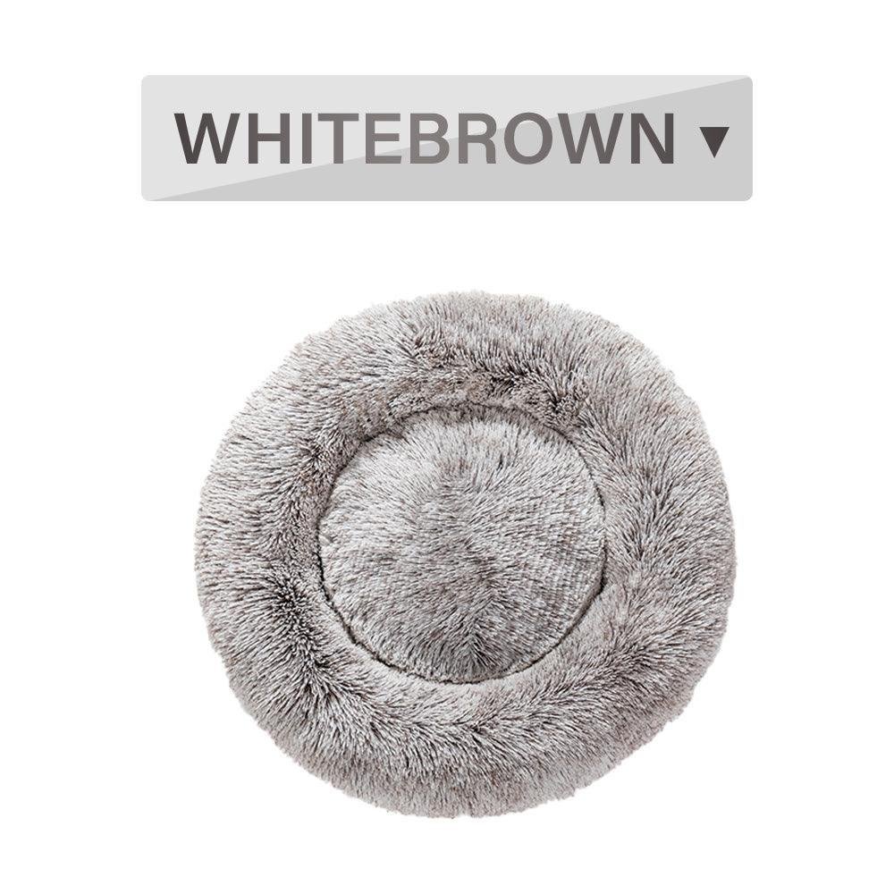 The Snugglepaws Plush Donut Pet Bed: Luxuriously Cozy Haven For Dogs And Cats - Pets Perfect