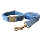 Luxury Velvet Dog Collar and Leash Set - Premium Monochrome Velvet Collar with Bow - Pets Perfect