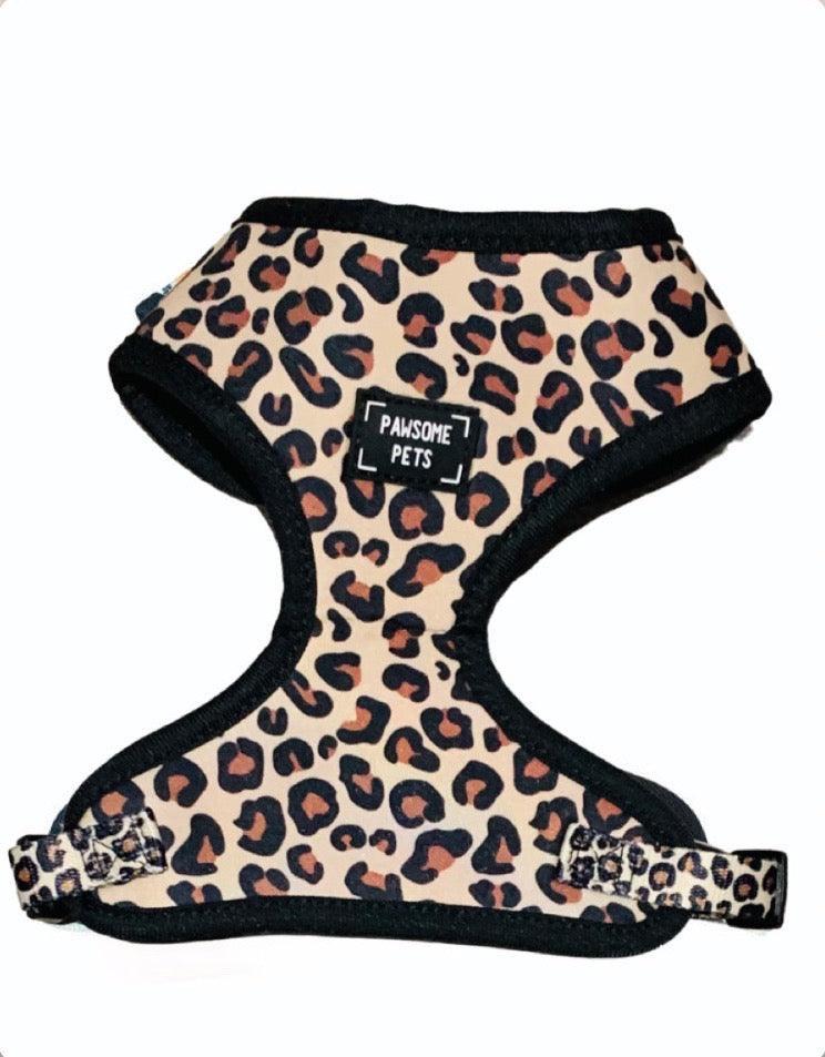 Adjustable Dog Harness, Leopard