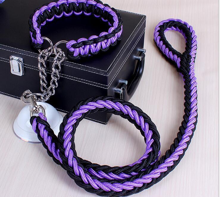 Stylish Adjustable Dog Leash And Collar Set - Pets Perfect