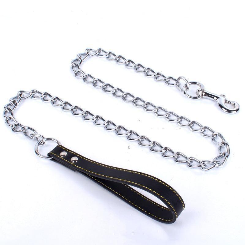 Durable Dog Leash With Anti - Bite Chain - Secure And Stylish Walks For Your Pup! - Pets Perfect