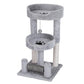 Paw Print Cat Climbing Frame - 2 - Tier Sisal Scratching Tower with Toy - Pets Perfect