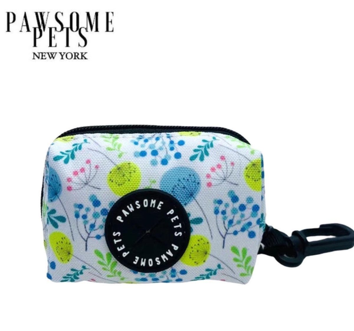 WASTE BAG HOLDER - SKY BLUE FLORAL - Pets Perfect