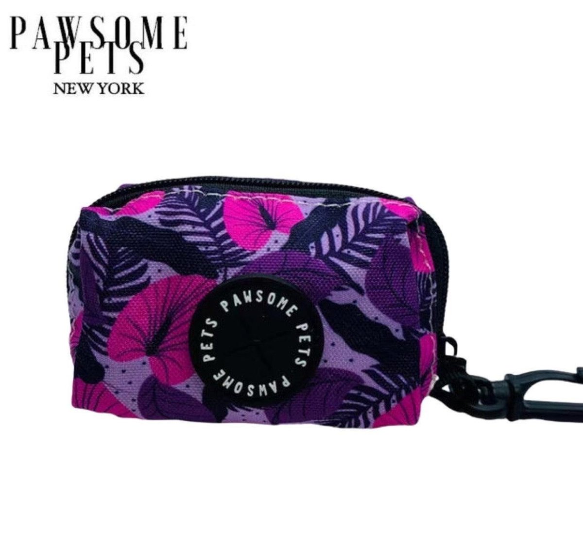 WASTE BAG HOLDER - HAWAII PURPLE FLORAL - Pets Perfect