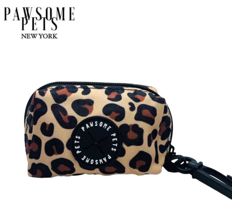 Dog Waste Bag Holder, Leopard