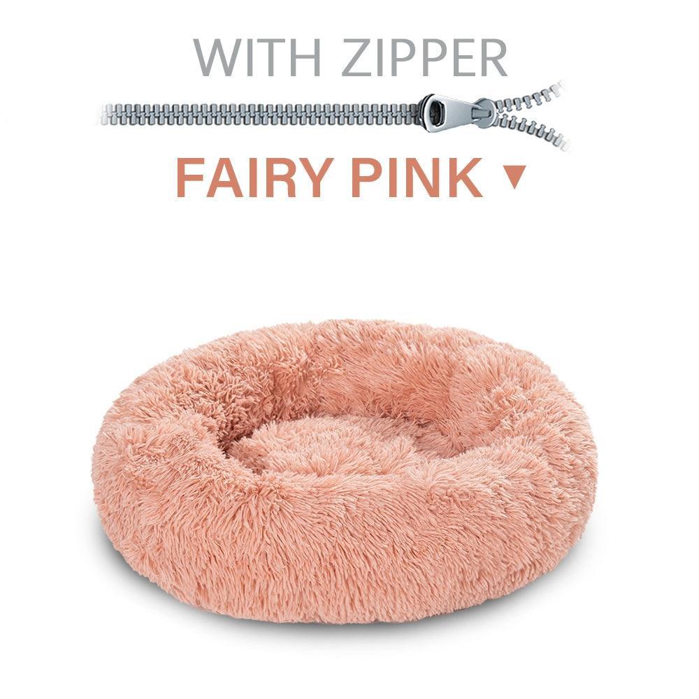The Snugglepaws Plush Donut Pet Bed: Luxuriously Cozy Haven For Dogs And Cats - Pets Perfect