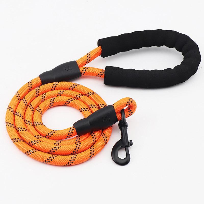 Nightglow Reflective Round Rope Dog Leash - Pets Perfect