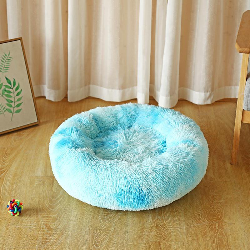 Luxury Retreat Plush Round Pet Bed - The Ultimate Haven For Small Dogs And Cats - Pets Perfect