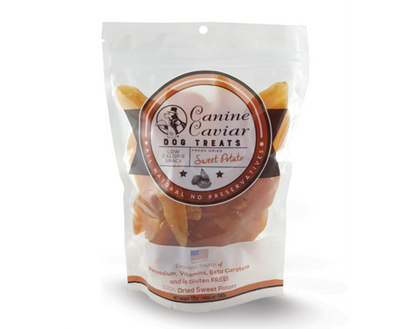 Dried Sweet Potato Dog Treats - Premium Natural Chews for Training & Dental Health