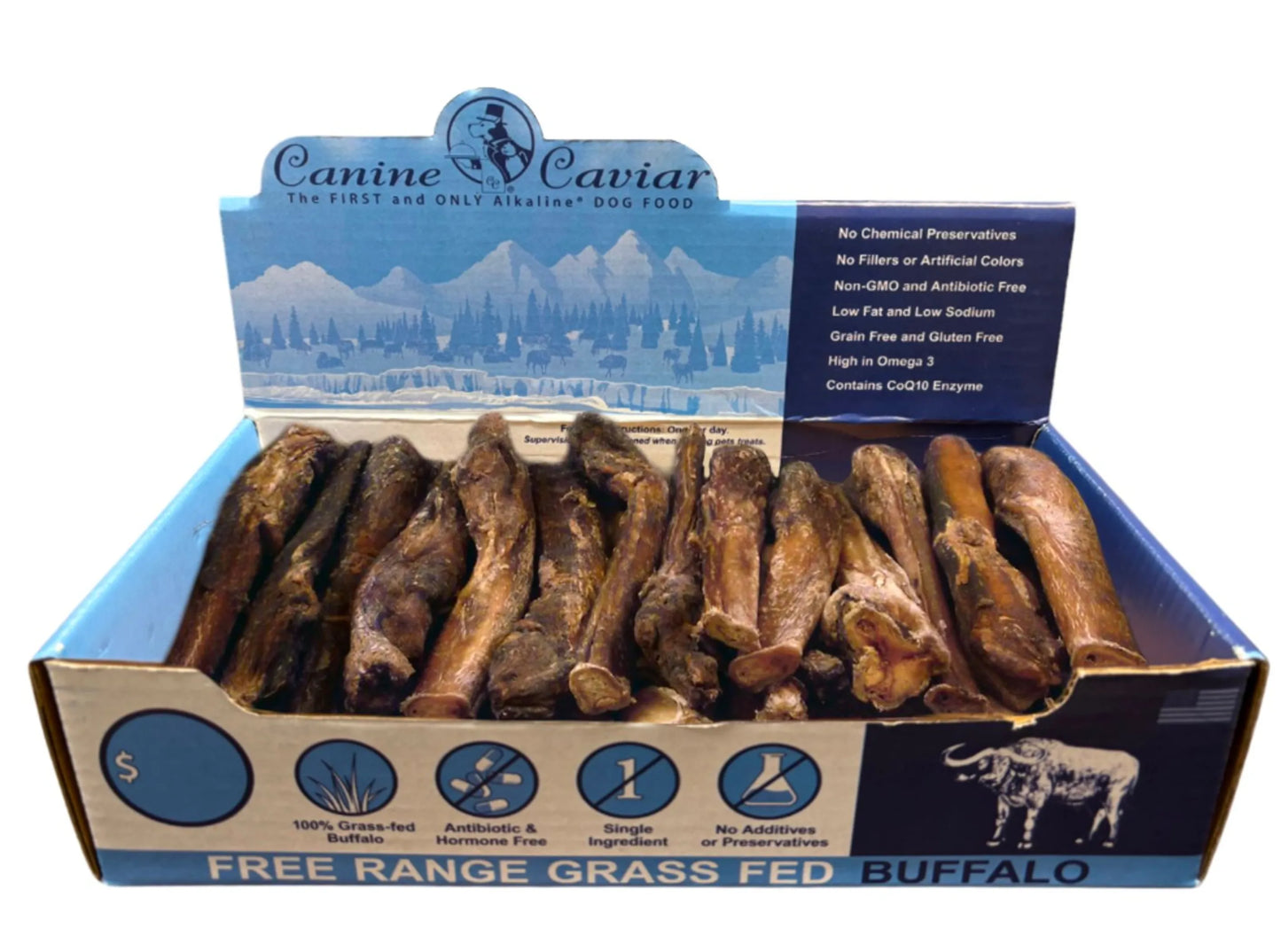 Canine Caviar Buffalo Lollipops 6" Dog Chews