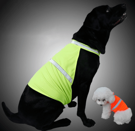 Fluorescent Safety Dog Vest - Reflective High Visibility Pet Clothing - Pets Perfect