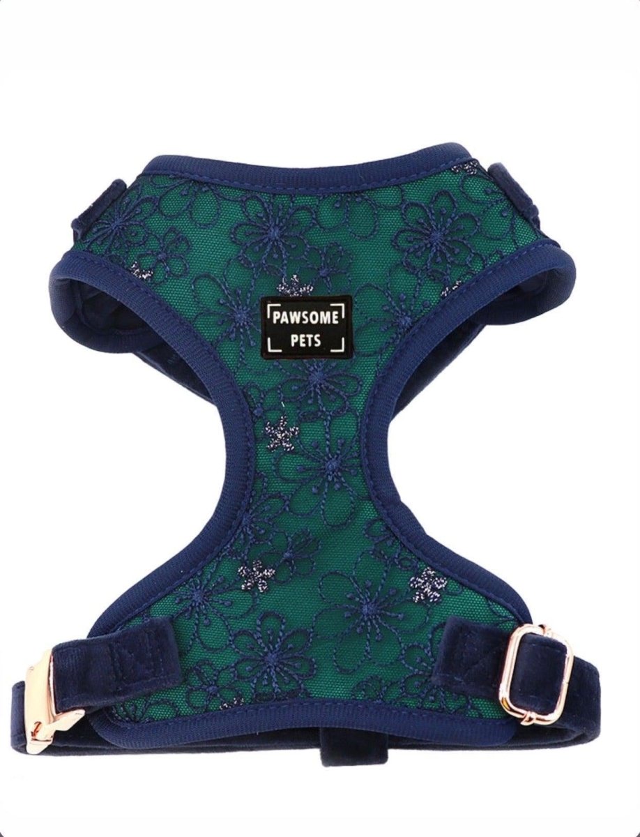 Adjustable Dog Harness, Aquamarine, view 2