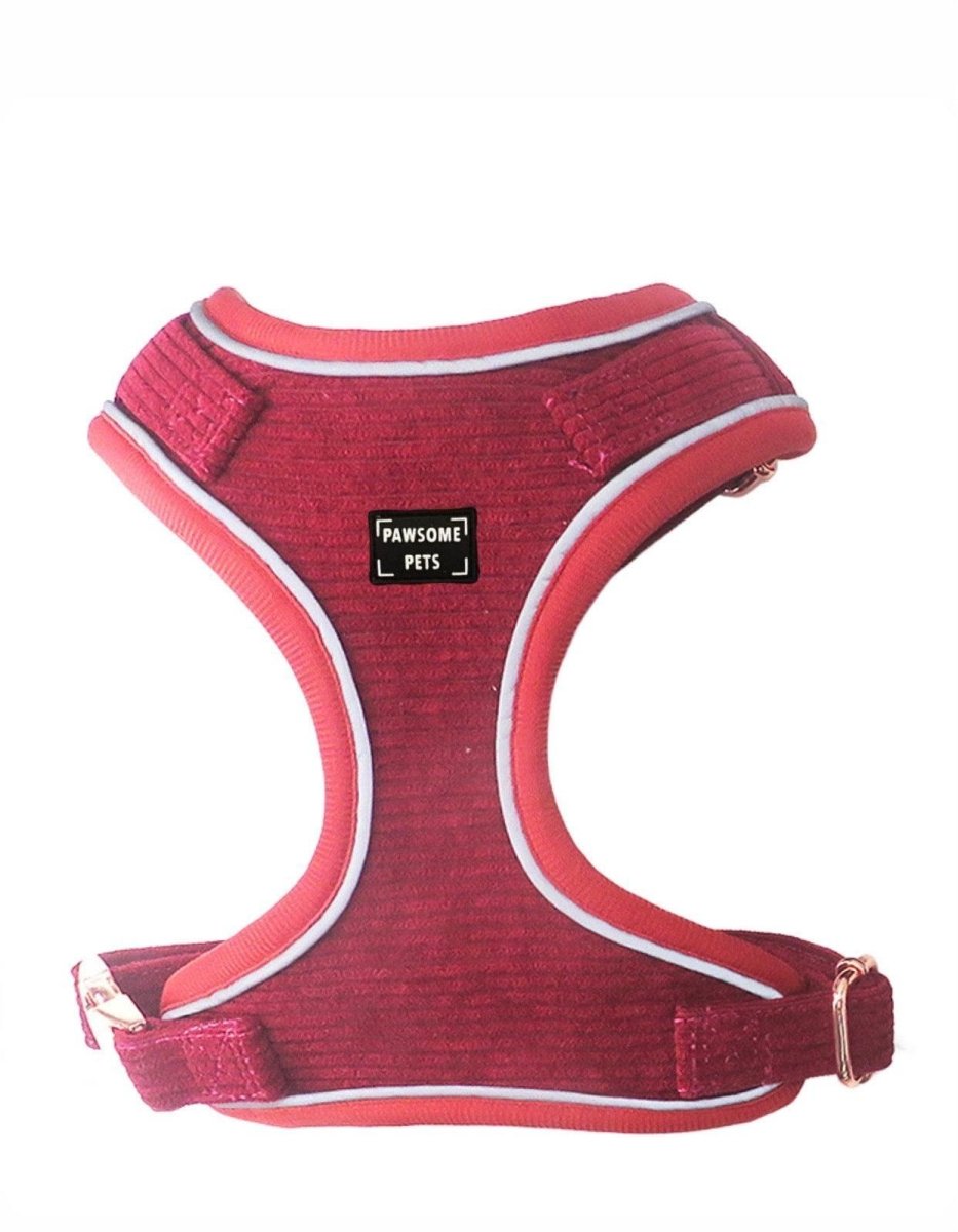 Adjustable Dog Harness, Lotus Red, view 2