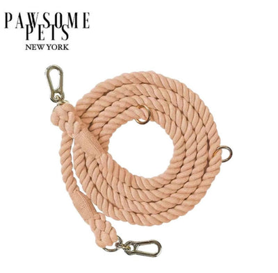 Hands-Free Dog Rope Dog Leash - Cotton Coral