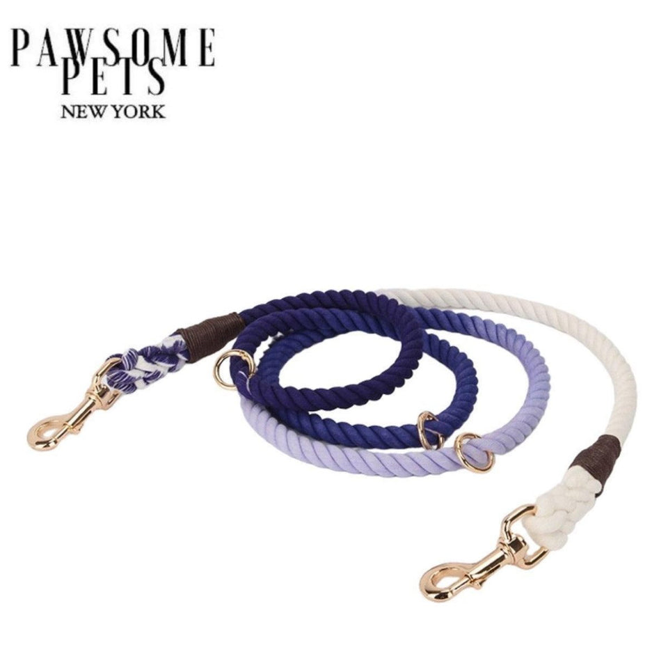 Hands-Free Dog Rope Dog Leash - Ombre Dark Purple