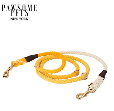 Hands-Free Dog Rope Dog Leash - Ombre Dark Yellow