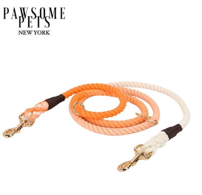 Hands-Free Dog Rope Dog Leash - Ombre Orange