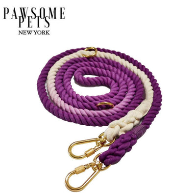 Hands-Free Dog Rope Dog Leash - Ombre Purple