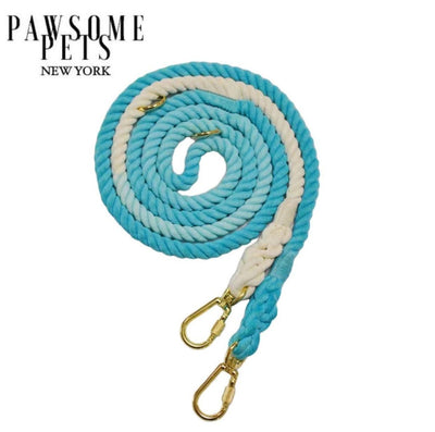 Hands-Free Dog Rope Dog Leash - Ombre Light Blue