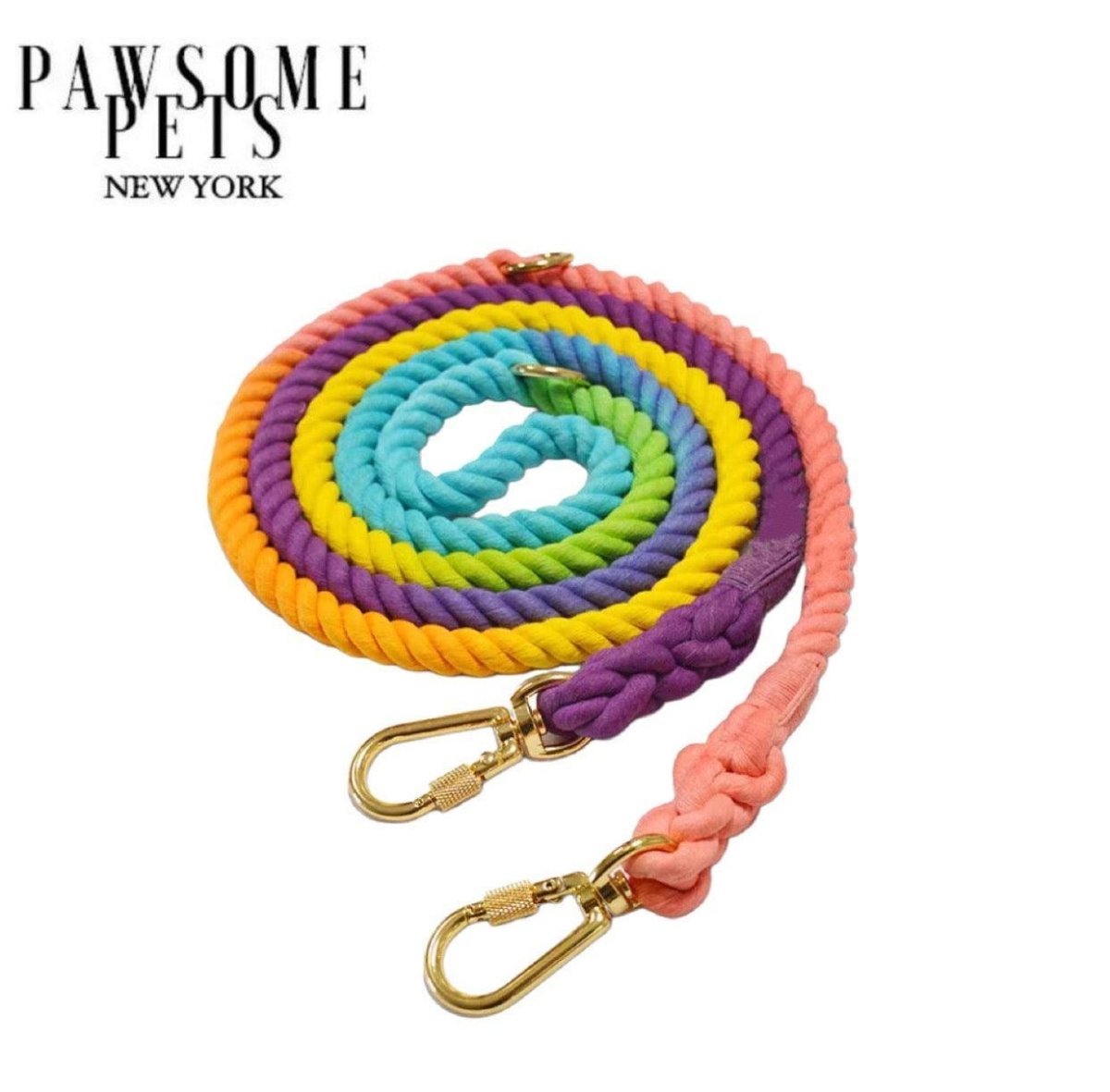 HANDS FREE DOG ROPE LEASH - PASTEL - Pets Perfect