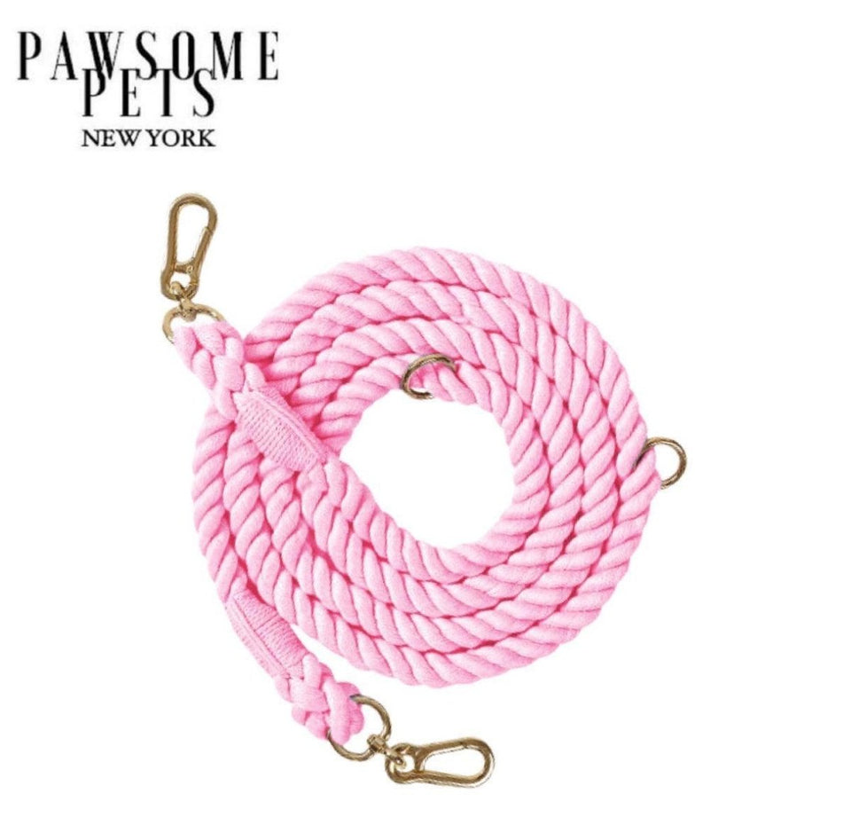 Hands-Free Dog Rope Dog Leash - Pink Love