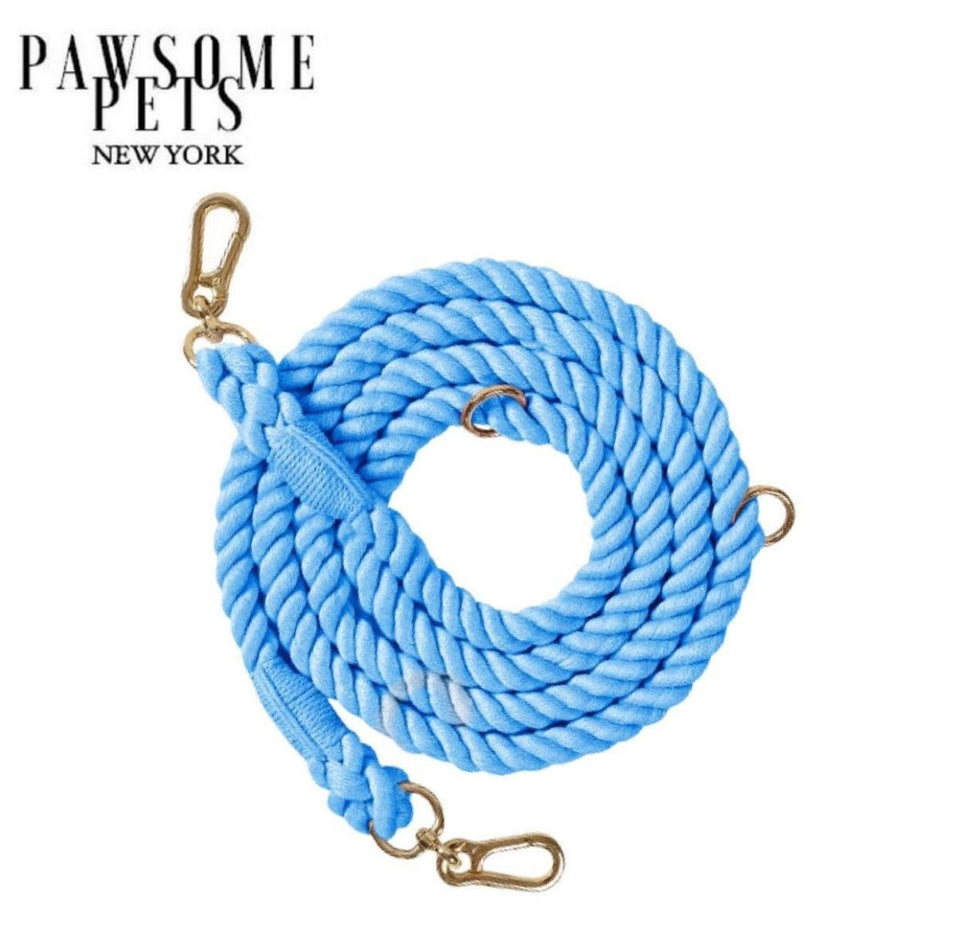 Hands-Free Dog Rope Dog Leash - Sky Blue, view 2