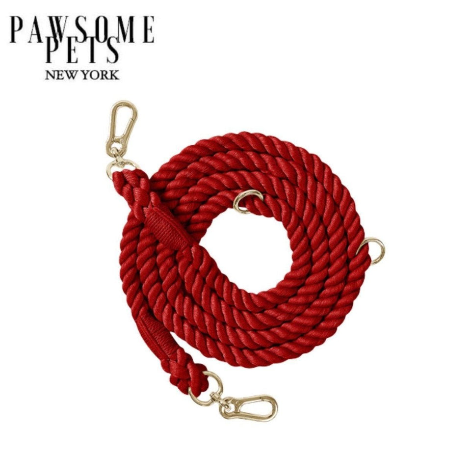 Hands-Free Dog Rope Dog Leash - Spanish Red, view 2