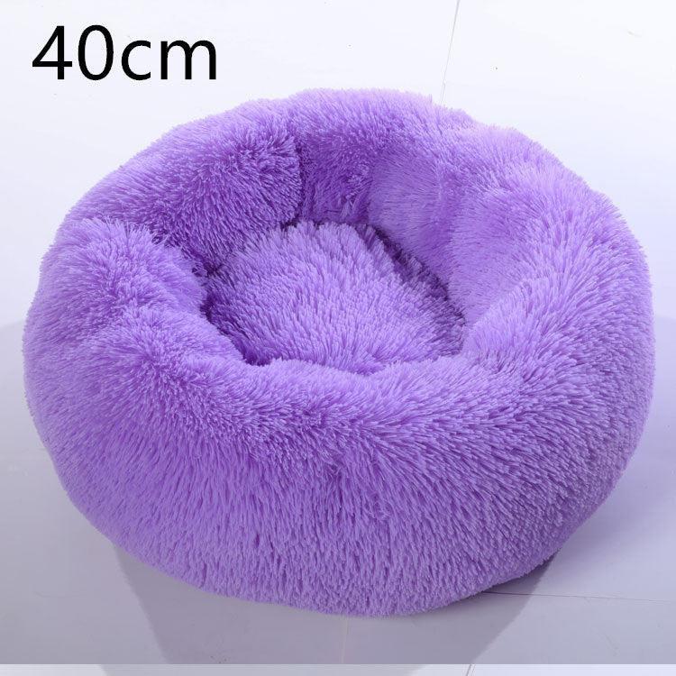 Cozy Haven: Luxurious Round Pet Bed For Winter Comfort - Pets Perfect