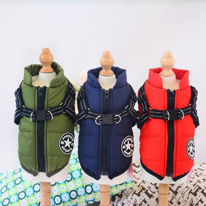 Winter Adventure Dog Coat: Waterproof, Harness - Compatible, And Stylish Pet Clothing - Pets Perfect