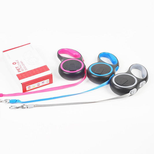 Flexible Retractable Pet Leash - Lightweight Durable Design for Dogs & Cats