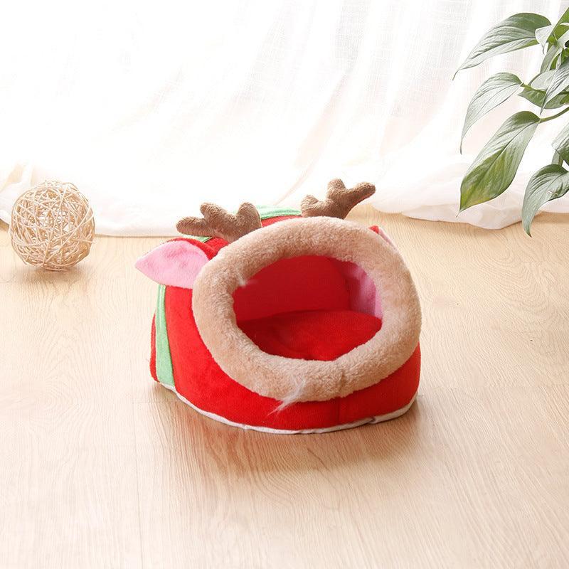 Flannel Pet Nest for Small Animals - Insulated Warm Bed - Pets Perfect