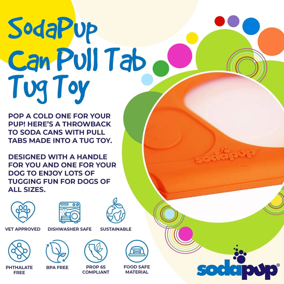 SP Pop Top Rubber Tug Dog Toy for Interactive Play - Pets Perfect