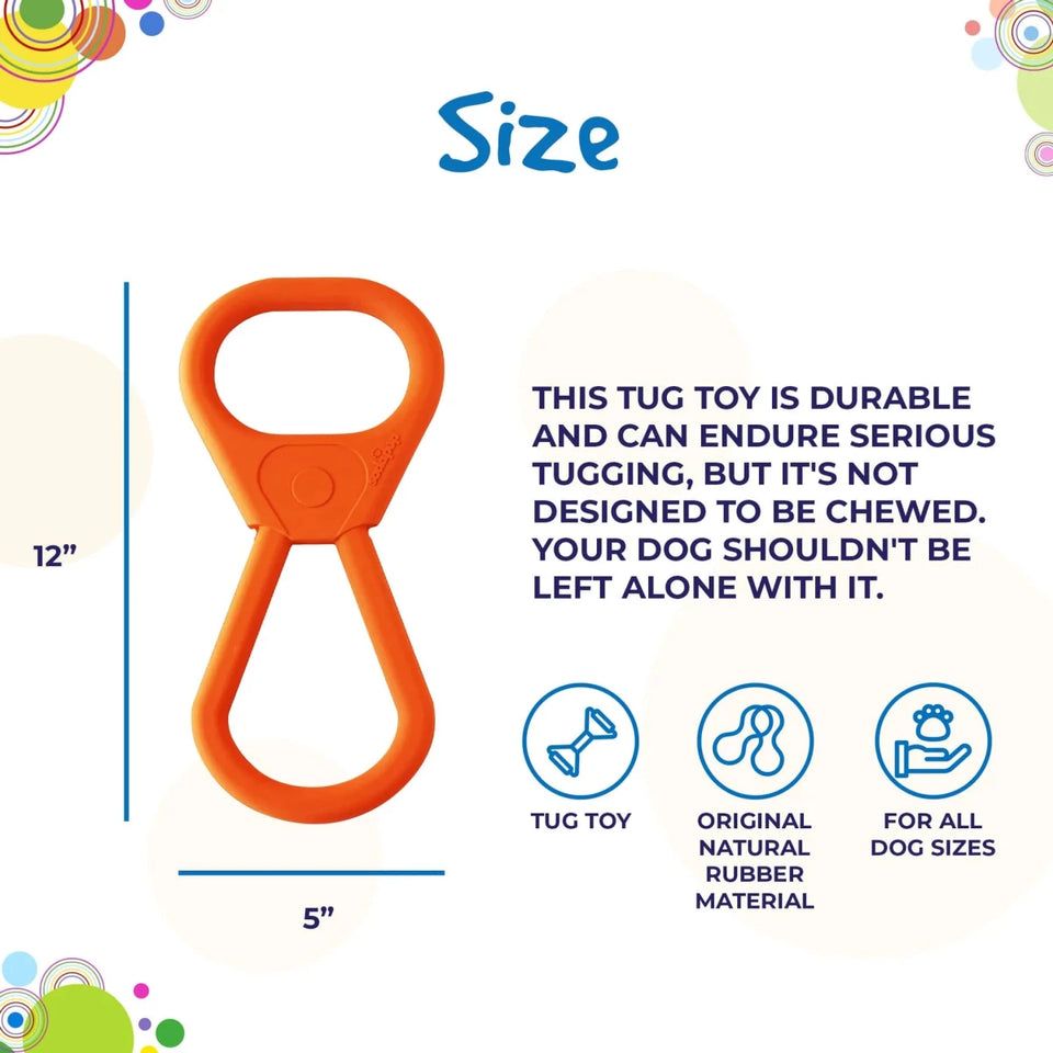 SP Pop Top Rubber Tug Dog Toy for Interactive Play - Pets Perfect