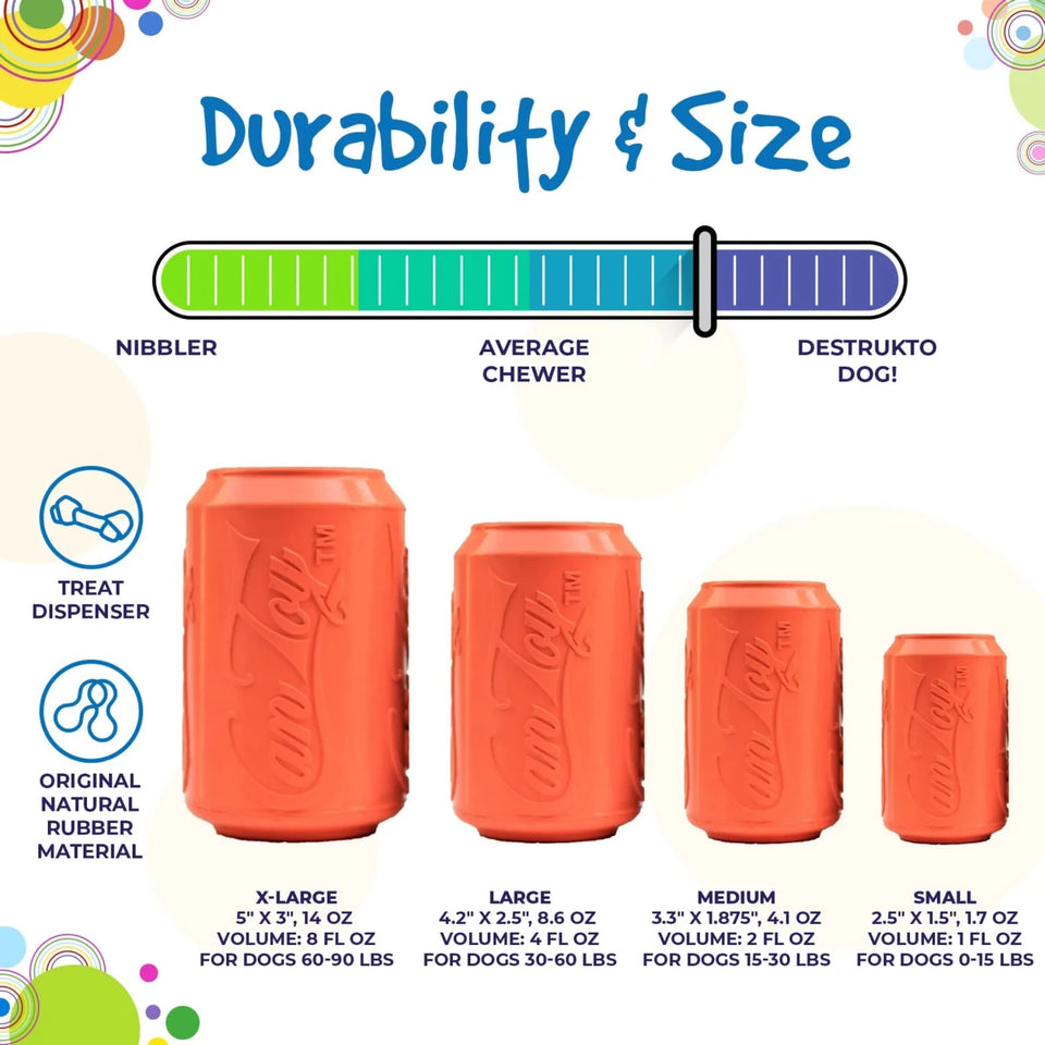 SP Can Dog Toy Durable Rubber Chew Toy & Treat Dispenser, view 11